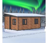 Petite maison à vivre pour adultes : maison préfabriquée avec conteneur flexible au design familial et locations de vacances