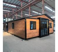 Petite maison de 6,1 m pour glamping et écotourisme | Cabine préfabriquée extensible avec salle de bain et cuisine | Cabine mobile écologique pour camping de luxe