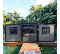 Petite maison de 6,1 m pour logement urbain et vie abordable | Cabine extensible préfabriquée avec salle de bain et cuisine | Maison modulaire compacte pour la vie urbaine