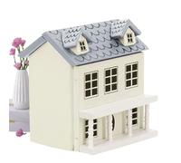 Petite Maison De en Bois - Construction Miniature De Style Villa, Scène Intérieure À Poser sur Une Table | Kit D'assemblage De Meubles, Objet De Décoration Artistique pour Collectionneurs