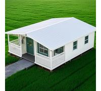 Petite maison de luxe à vendre, petite maison extensible de 12,2 m, 3 chambres, 1 cuisine et salle de bain, maison de conteneur modulaire pliable avec salon, petite maison pliante préfabriquée
