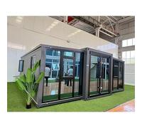 Petite maison de luxe préfabriquée de 6,1 m/12,2 m avec verre d'intimité et grandes fenêtres | 1 à 3 chambres, cuisine complète et salle de bain | Maison modulaire sécurisée avec fonctionnalités