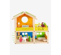 Petite maison joyeuse en bois multicolore TU