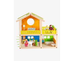 Petite maison joyeuse en bois multicolore TU