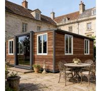 Petite maison moderne, maison portable préfabriquée, salon modulaire | Maison de conteneur pliable préfabriquée avec salle de bain et cuisine, 1 à 3 chambres, villa modulaire moderne pour adultes
