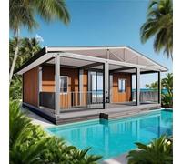 Petite maison modulaire extensible pour hébergement familial et invité | Maison de conteneur avec planification fonctionnelle de la pièce, idéale pour un usage résidentiel, les suites d'invités