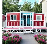 Petite maison préfabriquée à vendre - Villa mobile en acier de 20 pieds avec 1 à 3 chambres, cuisine et salle de bain pour une utilisation à distance ou au bureau