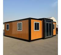 Petite maison préfabriquée moderne de 6,1 m avec 3 pièces - Maison conteneur portable entièrement assemblée avec cuisine, salle de bain et isolation - Idéal pour le salon, les séjours d'invités ou