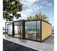 Petite maison préfabriquée moderne extensible de 6,1 m à vendre à 3 chambres avec salle de bain et cuisine, assemblage rapide, petites maisons pour adultes préfabriquée, maison portable de luxe