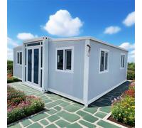 Petite maison préfabriquée pliable de 2 à 3 chambres à coucher - Maison modulaire extensible pour adultes avec cuisine et salle de bain | Maison portable pour vivre
