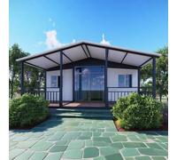 Petite maison préfabriquée pliable de luxe - Maison extensible portable avec salle de bain, cuisine et 1 à 3 chambres - Maison préfabriquée à vendre