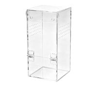 Petite maison transparente en acrylique avec aération, cage pour reptiles et terrarium pour araignées | Tarantola, grenouille, lézard, grillage, coléoptère, pense-pieds, maison et bureau