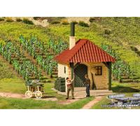 Petite maison vigneronne de travail avec charrette à main - VOLLMER 45129 - HO 1