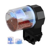 Petite mangeoire automatique à poissons, distributeur de nourriture alimenté par piles, chargeur automatique de 15,2 cm avec minuterie réglable, accessoire d'aquarium ABS avec fonctionnalité