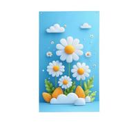 Petite marguerite dans le ciel - Drapeaux de maison de jardin - 9,1 x 1,5 m - Bannière de vœux avec œillets - Décoration d'intérieur ou d'extérieur