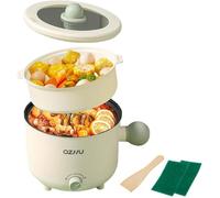 Petite Marmite Hot Pot Électrique,Ramen Cooker Pour Cuisson,Poêle Électrique Antiadhésive Multifonctionnelle Pour Nouilles,Av[YC176]