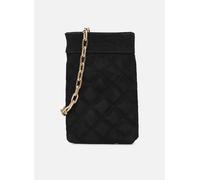 Petite Maroquinerie Vanessa Bruno Phone Case Moon En Suede Matelasse pour Sacs T.U Noir