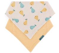 Petite&Mars Bandana Luke 3m+ bavoir Beige Pears&Intense Ochre 1 pcs