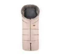 Petite&Mars Chancelière Universelle Arctic - Poussette Landau Siège Auto Lits Bébé - Crème - Beige Clair - Vert - Imperméable - Chaud - Coupe-Vent