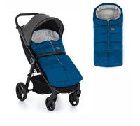 Petite&Mars Chancelière Universelle JIBOT - Poussette Landau Siège Auto Lits Bébé - Bleu - Imperméable - Chaud - Coupe-Vent