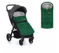 Petite&Mars Chancelière Universelle JIBOT - Poussette Landau Siège Auto Lits Bébé - Imperméable - Chaud - Coupe-Vent (Vert)