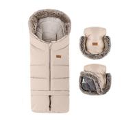Petite&Mars Fusak 4v1 Arctic Sac de couchage d'hiver pour poussette, buggy et siège auto Imperméable et coupe-vent, Set de pétales de rose, 78/110x48cm, Petite & Mars Fusak 4v1 Arctic Chancelière pour