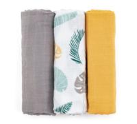 Petite&Mars Moussy couches en tissu Ochre Leaves 68 x 68 cm 3 pcs