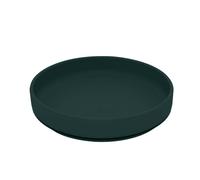 PETITE&MARS soucoupe en silicone avec ventouse , assiette enfant , assiette , vert