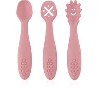 Petite&Mars Take&Match 6m+ petite cuillère pour enfant Dusty Rose 3 pcs