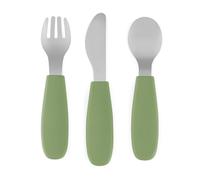 Petite&Mars Take&Match Stainless Steel Cutlery Set couverts pour enfant Sweet Pea 12m+ 3 pcs