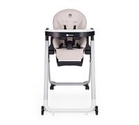 PETITE&MARS Tasty Chaise Haute Bébé 3 en 1 - Réglable, Inclinable, Pliable - Plateau Amovible, Harnais 5 Points, Roues avec Freins (Jasmine Honey)