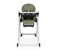 PETITE&MARS Tasty Chaise Haute Bébé 3 en 1 - Réglable, Inclinable, Pliable - Plateau Amovible, Harnais 5 Points, Roues avec Freins (Olive)