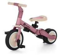 Petite&Mars Turbo 5-en-1 Tricycle Évolutif - Vélo Bébé Multifonction Réglable, 1,5 à 5 Ans (Dusty Rose)