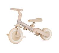 PETITE&MARS Tricycle turbo multifonction 5 en 1 * vélo * tricycle * draisienne * porteur * véhicule d'apprentissage de la marche * Édition limitée (Prairie rose)