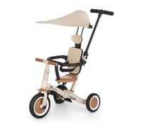 Petite&Mars Turbo 5-en-1 Tricycle Évolutif - Vélo Bébé Multifonction Réglable, 1,5 à 5 Ans (Beige)
