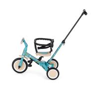 Petite&Mars Turbo 5-en-1 Tricycle Évolutif - Vélo Bébé Multifonction Réglable, 1,5 à 5 Ans (Vert Dino)