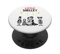 Petite Mary Shelley avec Ses Poupées Frankenstein PopSockets PopGrip Adhésif