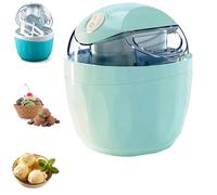 Petite mini sorbetière domestique, seulement 15 minutes, bricolage pour une portion unique de glace, yaourt glacé, machine à desserts facile à une touche pour les familles (Gray)