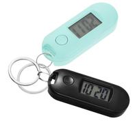 Petite Montre Numérique Porte-clés 2pcs en Plastique, Rentrée Scolaire | Lot de Deux, Format Poche Compact, Facile à Accrocher au Paquet ou Trousse, pour École et Examen