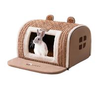 Petite niche pour chien, tanière lavable en machine, douce maison pour chiots - pour chiens de petite et moyenne taille, chiots, chatons, chats d'intérieur d'hiver pour repos pour maison pour nouveaux