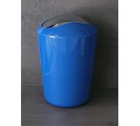 Petite Nuage Glossy Bleu Royal Poubelle 3 Litres Avec Couvercle À Bascule