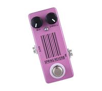 Petite pédale d'effets de réverbération en alliage d'aluminium avec mélange réglable et paramètres de guitare accessoire de guitare pour guitaristes Pédale de guitare portable