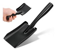 Petite Pelle de Jardin en Acier au Manganèse, Manche Ergonomique Noir | Outil Léger à Prise Confortable, Usage Plage et Jardinage, Design Simple, Format Compact pour Adultes