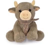 Peluche petite vache foulard MARRON Doudou & Compagnie