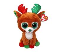Petite Peluche Beanie Boo S Small - Tinseltoes Le Renne - Multicolore
