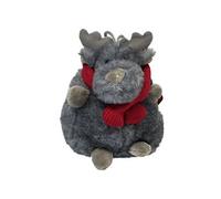 Petite peluche boule Elan décoration de sapin 11 cm