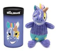 Déglingos Peluche petit Simply Kiprokos le zèbre 22 cm Dès la naissance Violet avec boîte cadeau
