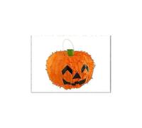 Petite piñata citrouille d'Halloween avec chauve-souris et bandeau pour les yeux, décorations de fête