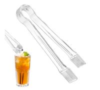 Petite pince pour servir des aliments | Pince de service pour buffet, ustensiles transparents, multi-usages antidérapants pour fêtes, cuisine, collations, salades, décoration de gâteaux, buffets