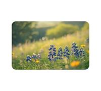 Petite plante bleue - Symboles supernaturels - Impression noire - 1 pièce - Séchage rapide - Velours peau de pêche - Grande serviette de plage - 140 x 70 cm - Pour adultes - Serviette super absorbante